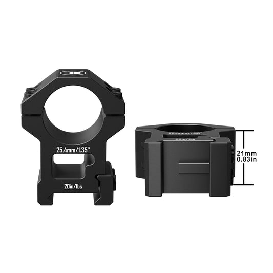 DISCOVERYOPT Picatinny Scope Rings for 25.4mm&30mm Tubes – 1.35" High | for Picatinny, Weaver