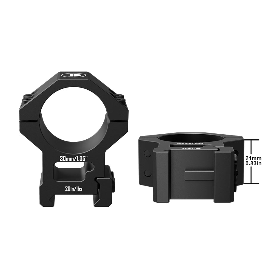 DISCOVERYOPT Picatinny Scope Rings for 25.4mm&30mm Tubes – 1.35" High | for Picatinny, Weaver