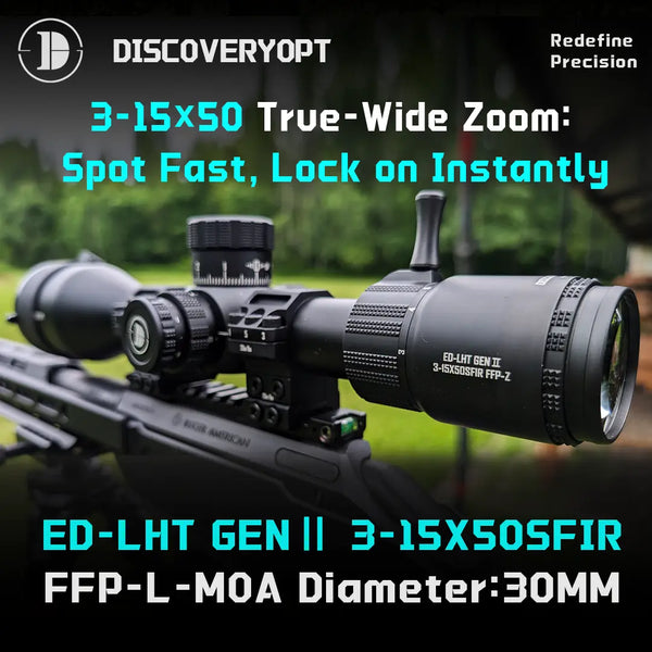 DiscoveryOpt ED-LHT GEN II 3-15x50 Review: Field Tested Lightweight Hunting FFP Scope
