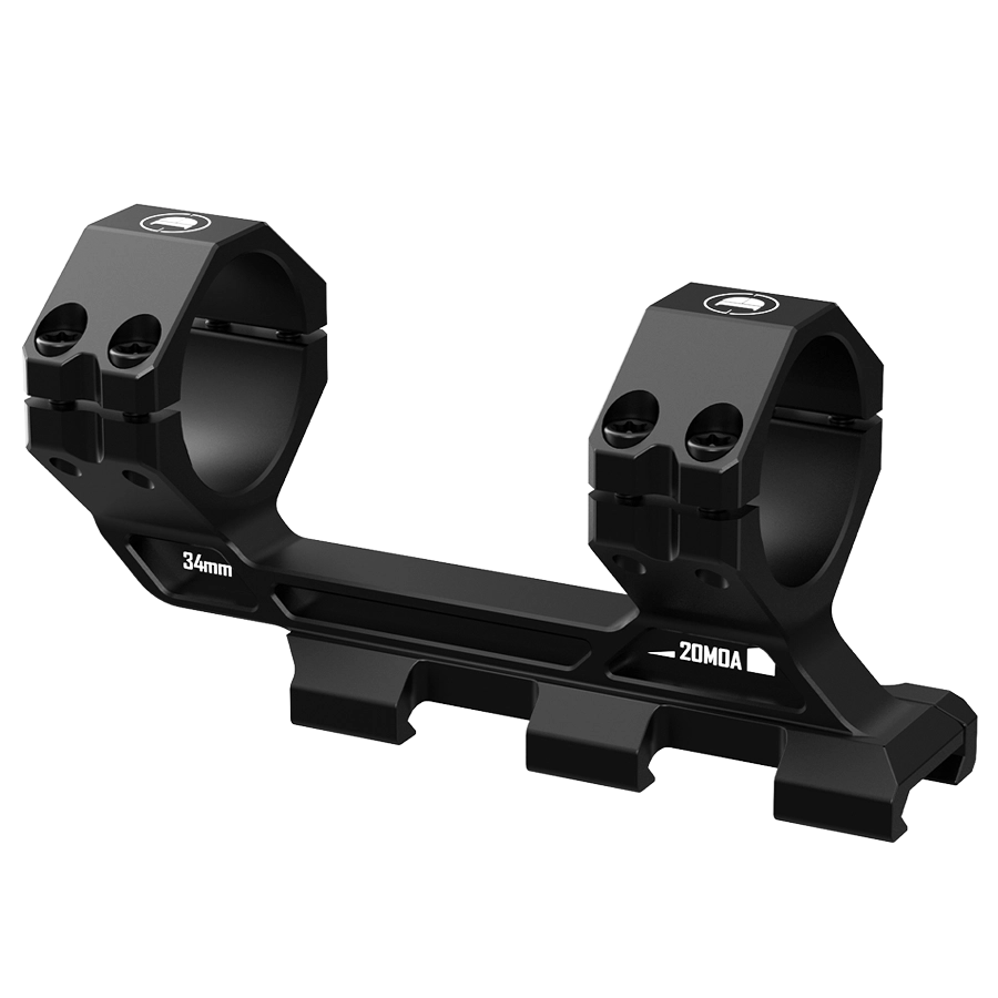 DISCOVERYOPT Cantilever Scope Mounts  | One-Piece 20 MOA 34mm or 30mm Tube for Picatinny Rail