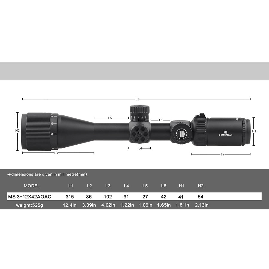 MS 3-12X42AOAC