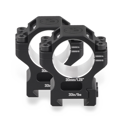 Anéis de montagem para luneta DISCOVERYOPT em alumínio 6061 – Tubo de 25,4 mm/30 mm/34 mm/35 mm | Compatível com trilhos Picatinny de 0,97"/1,26"/1,45"