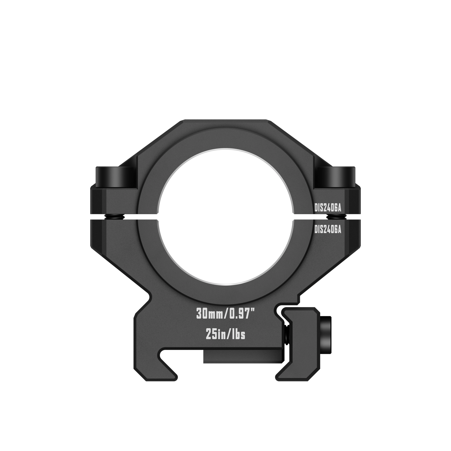 DISCOVERYOPT 6061 Aluminum Heavy-Duty Scope Mount – Fits 25.4mm & 30mm Tubes | 0.97"/1.26" Height | Picatinny Rail Compatible