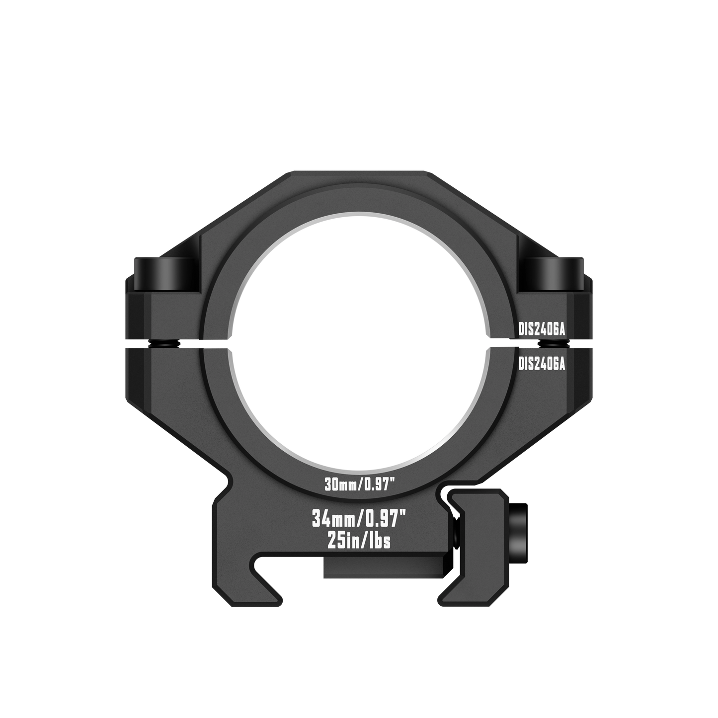 DISCOVERYOPT 6061 Aluminum Heavy-Duty Scope Mount – Fits 30mm & 34mm Tubes | 0.97"/1.26" Height | Picatinny Rail Compatible