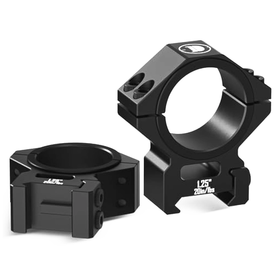 Suporte DISCOVERYOPT Multi-Compatível para Anéis de Mira Picatinny para Tubos de 25,4 mm/30 mm/34 mm – Anéis de Mira de 1,25" de Altura