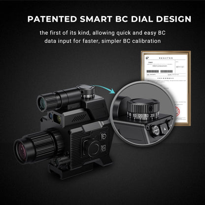 DISCOVERYOPT DND350BC Digital Night Vision Scope – | High-Resolution Night Vision Optics with Laser Rangefinder &amp; Ballistic Calculator