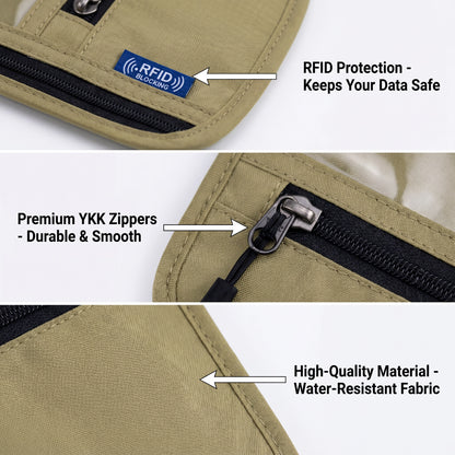 DISCOVERYOPT Passport Holder | Travel Document Wallet