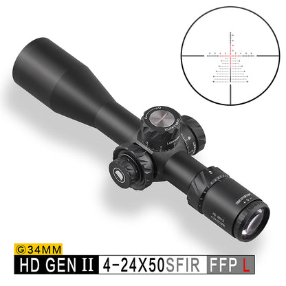 DISCOVERYOPT HD GEN2 4-24X50SFIR FFP-MRAD-Z/L Diameter:34MM Optics Scopes