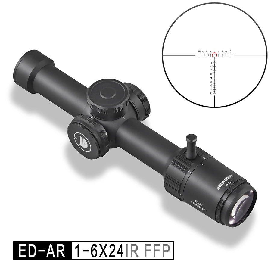 DISCOVERYOPT ED-AR 1-6X24IR FFP-MIL LPVO Diameter:30MM Short Optics Scope