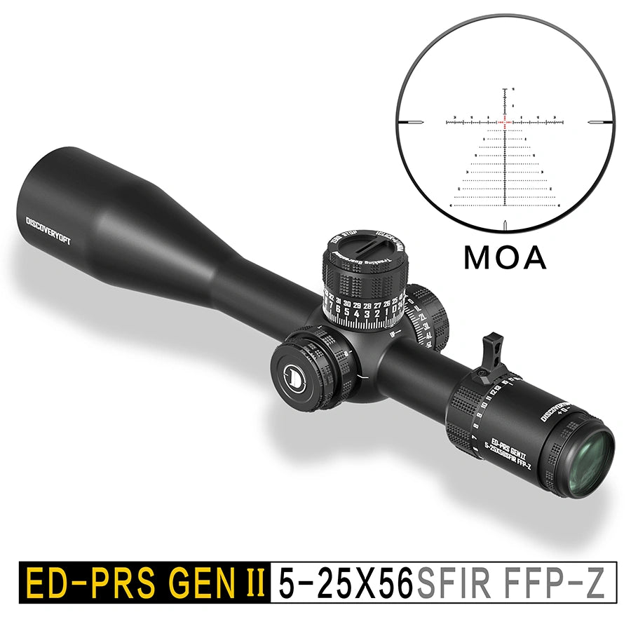 DISCOVERYOPT ED-PRS GENⅡ 5-25X56SFIR FFP-MRAD/MOA-ZERO STOP  Diameter:34MM Optics Scopes