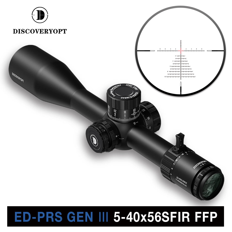 Luneta DISCOVERYOPT ED-ELR GEN II 5-40X56SFIR FFP-MRAD/MOA-Z Diâmetro: 35 mm 