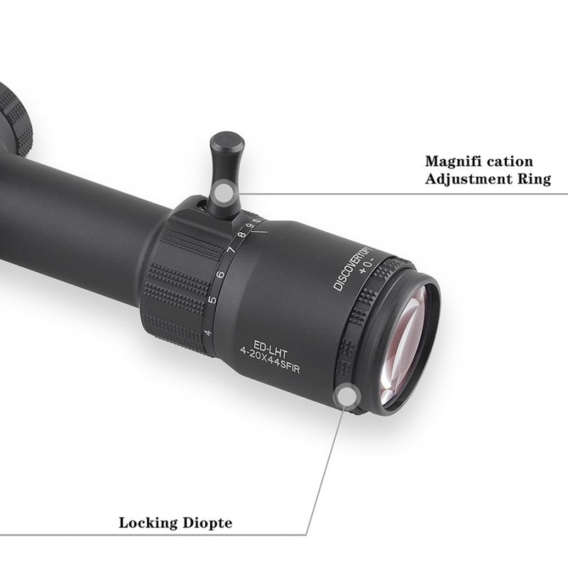 ED LHT 4-20X44SFIR FFP Zero-Stop Optics Scopes 1/8MOA Clicks Illuminat