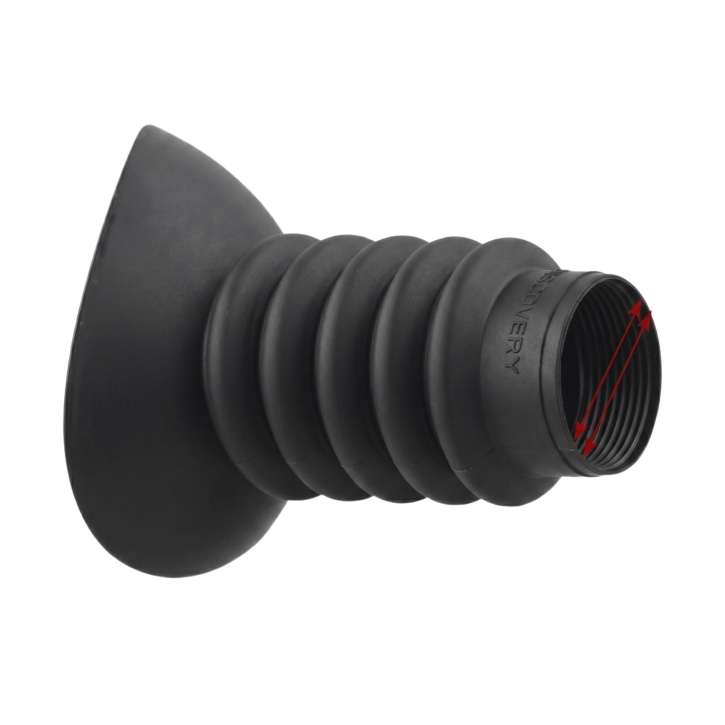Protetor ocular de borracha DISCOVERYOPT | Extensor de lente ocular | Diâmetro externo: 38-48 mm