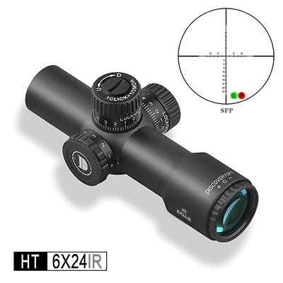 Luneta DISCOVERYOPT HT 6X24AOE-SFP-MOA Diâmetro: 30 mm com óptica curta
