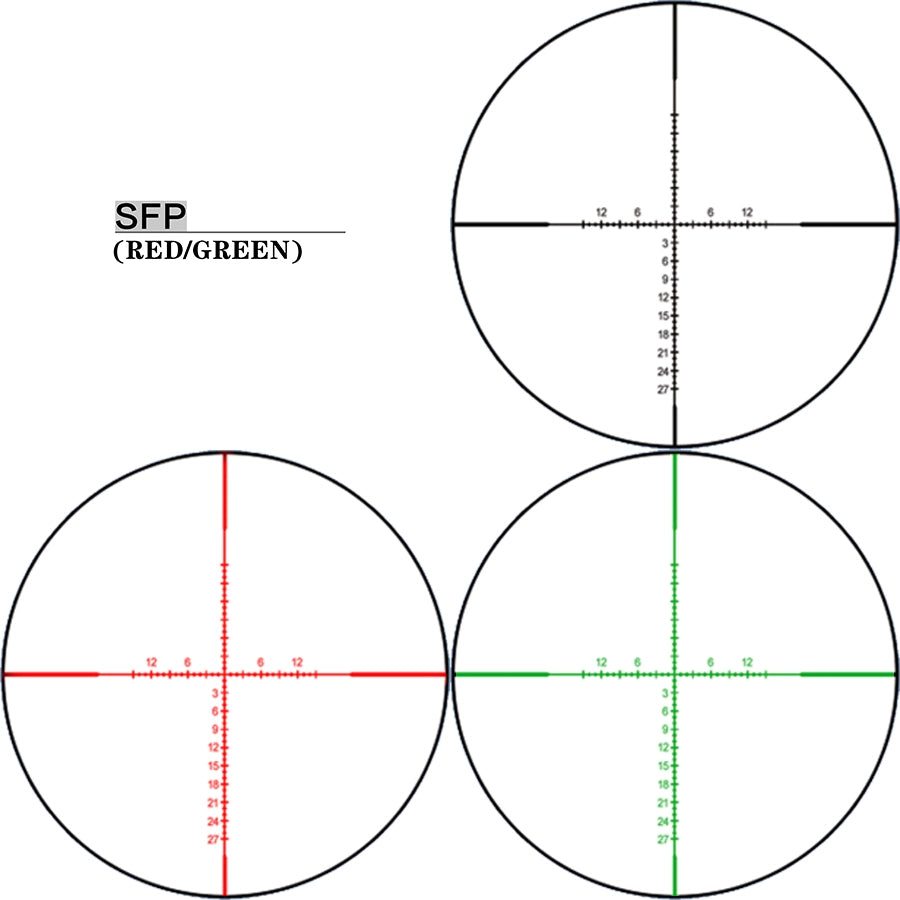 Luneta DISCOVERYOPT HT 6X24AOE-SFP-MOA Diâmetro: 30 mm com óptica curta
