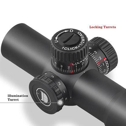 Luneta DISCOVERYOPT HT 6X24AOE-SFP-MOA Diâmetro: 30 mm com óptica curta