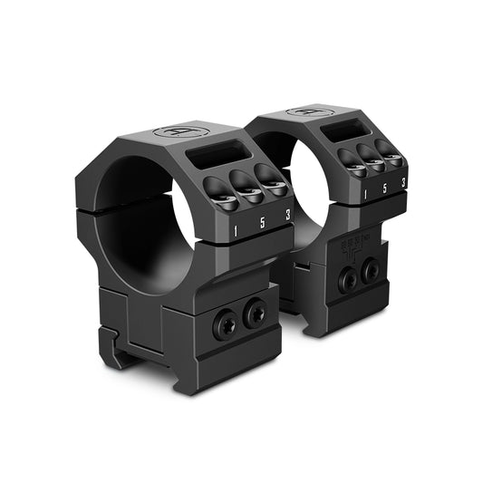 DISCOVERYOPT Heavy Duty Angle-Adjustable 30/60/90 MOA Scope Rings – Fits 30 or 34mm Tube | 1.35" Height | Picatinny Rail Compatible