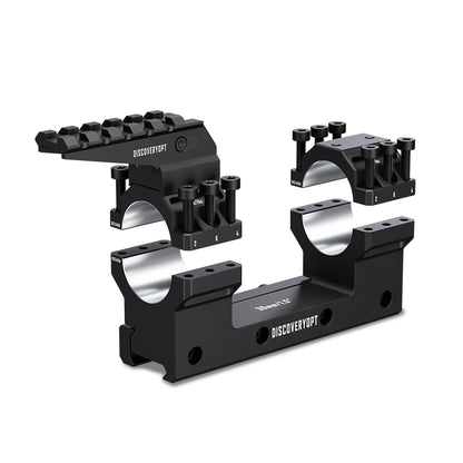 DISCOVERYOPT 0 MOA Heavy Duty Cantilever Scope Mount, Picatinny One-Piece Base with Integrated Top Rail - Fits 30mm/34mm Tubes, 1.18"/1.5" Center Height