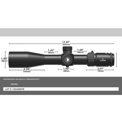 DISCOVERYOPT LHT 3-12X42SFIR FFP-MOA Diameter:30MM Optics Scopes