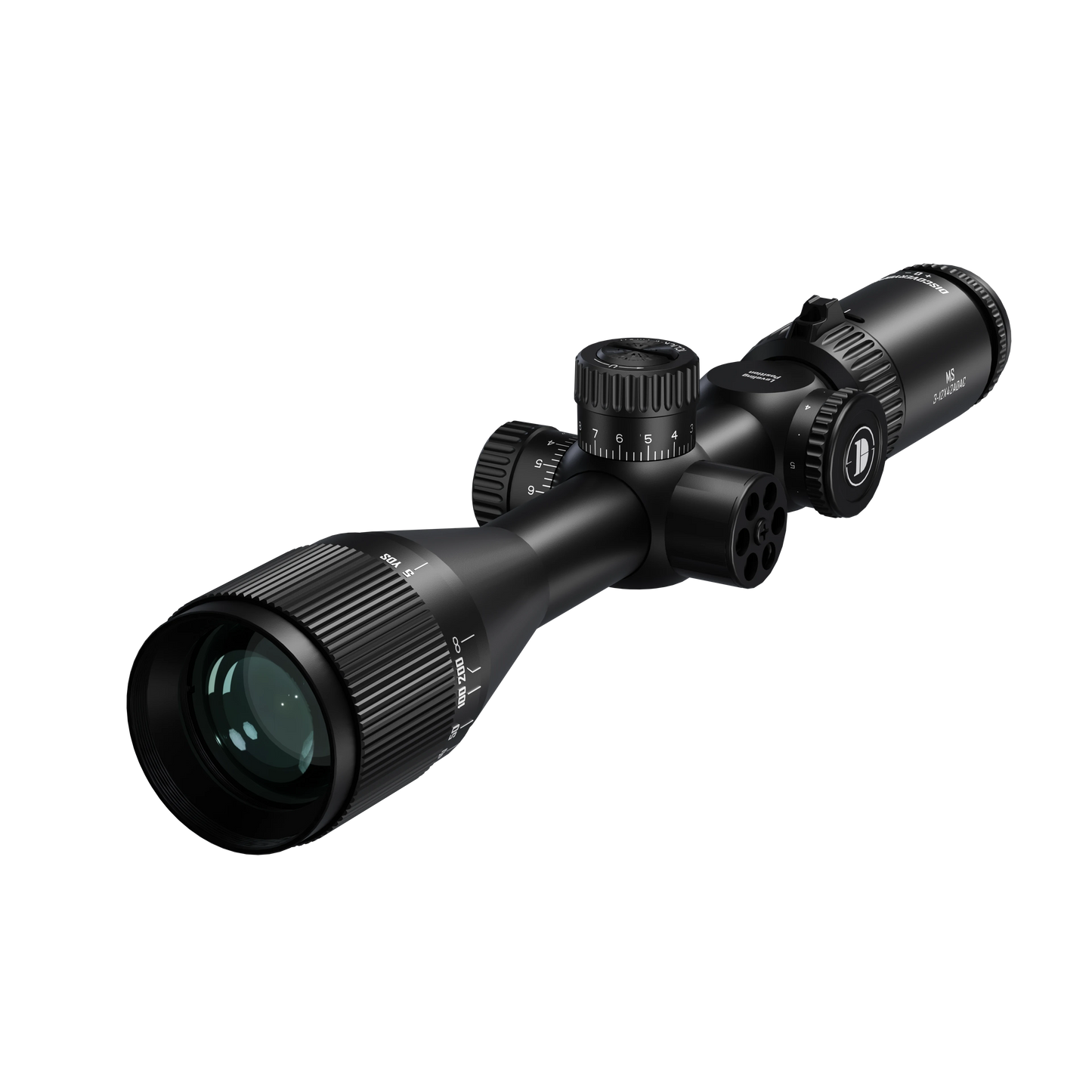 Luneta DISCOVERYOPT MS 3-12X42AOAC SFP-MOA Diâmetro: 25,4 mm 