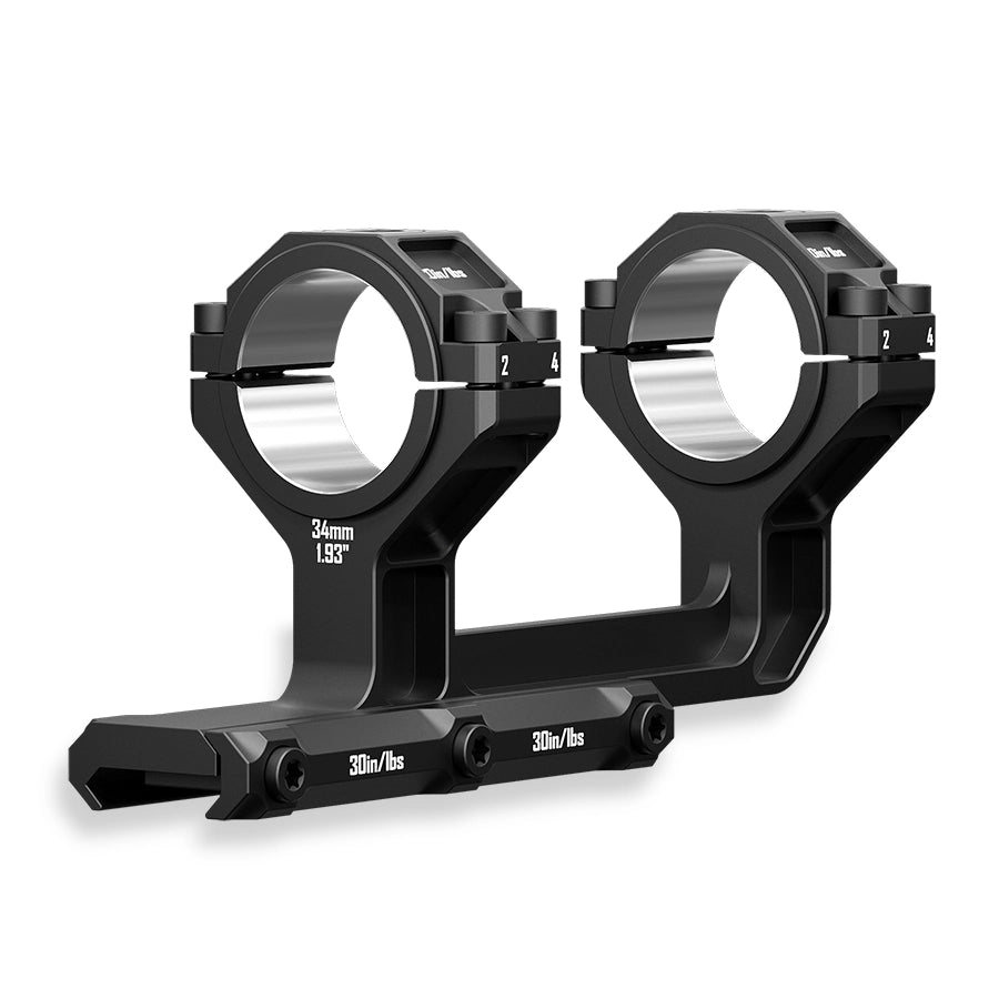 Suportes de mira cantilever multicompatíveis DISCOVERYOPT | Tubo monobloco de 0 MOA de 30 mm/34 mm para trilho Picatinny