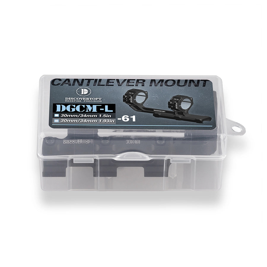 Suportes de mira cantilever multicompatíveis DISCOVERYOPT | Tubo monobloco de 0 MOA de 30 mm/34 mm para trilho Picatinny