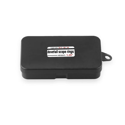 DISCOVERYOPT Multi-Compatible Mount for Dovetail Rails Scope Rings for 25.4mm/30mm/34mm Tubes – 1.25" High Scope Rings