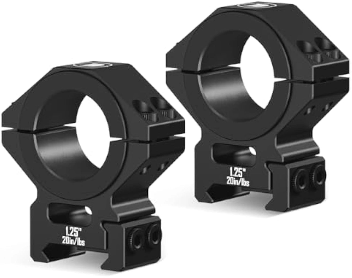 Suporte DISCOVERYOPT Multi-Compatível para Anéis de Mira Picatinny para Tubos de 25,4 mm/30 mm/34 mm – Anéis de Mira de 1,25" de Altura