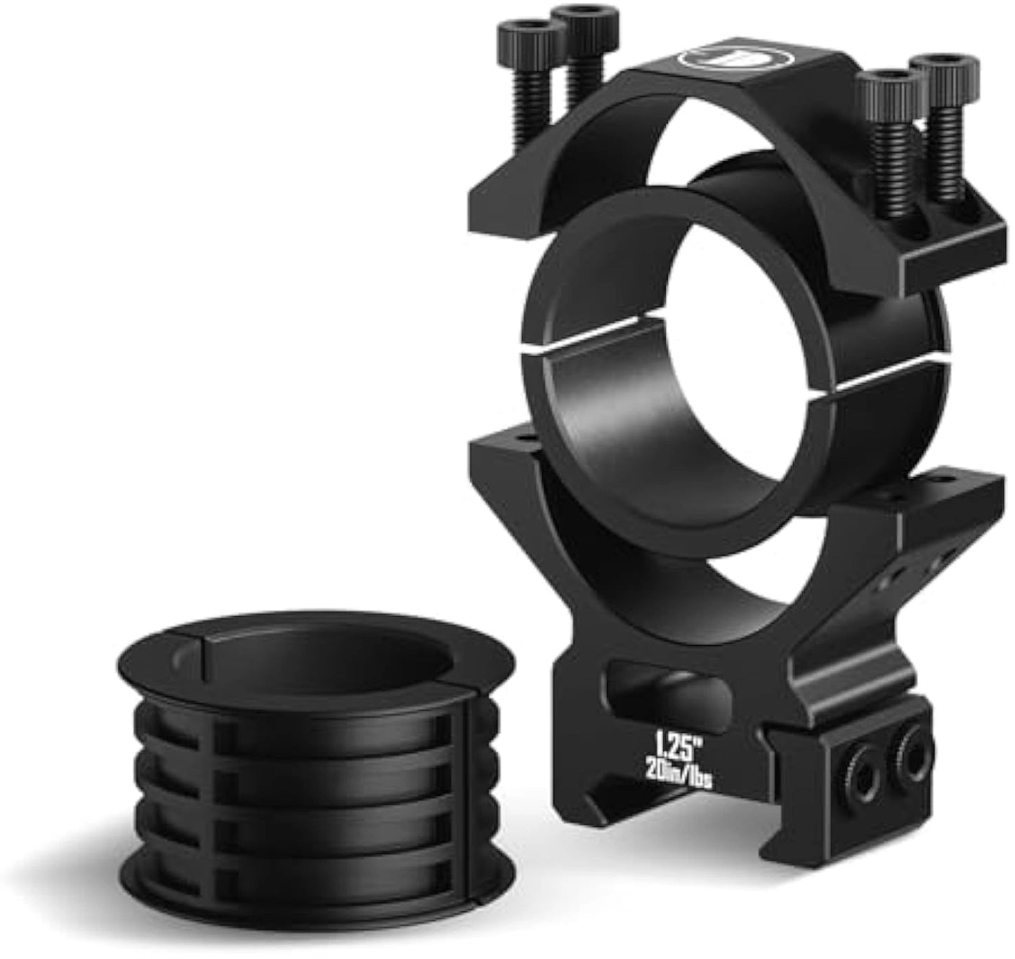 Suporte DISCOVERYOPT Multi-Compatível para Anéis de Mira Picatinny para Tubos de 25,4 mm/30 mm/34 mm – Anéis de Mira de 1,25" de Altura