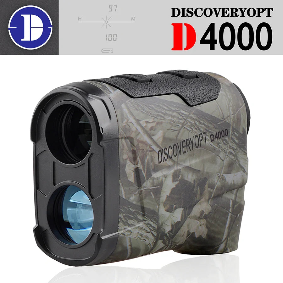 DISCOVERYOPT Hunting/Golf Camouflage Rangefinder 600/800/1200/2000/4000 Yards - Precision and Accuracy of Laser Rangefinder