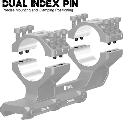 DISCOVERYOPT Heavy Duty Cantilever Scope Mount, 20 MOA, 34mm or 30mm, 1.5 inch