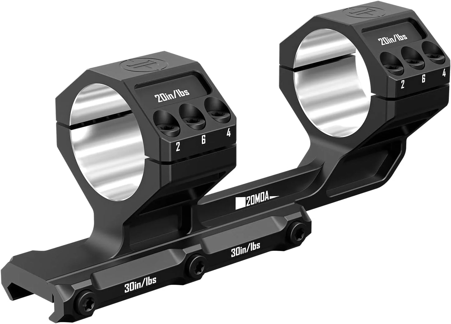 DISCOVERYOPT Heavy Duty Cantilever Scope Mount, 20 MOA, 34mm or 30mm, 1.5 inch