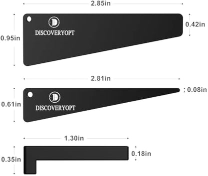 DISCOVERYOPT Scope Leveling Kit | Scope Level Wedge in One-Piece Mounts or Scope Rings